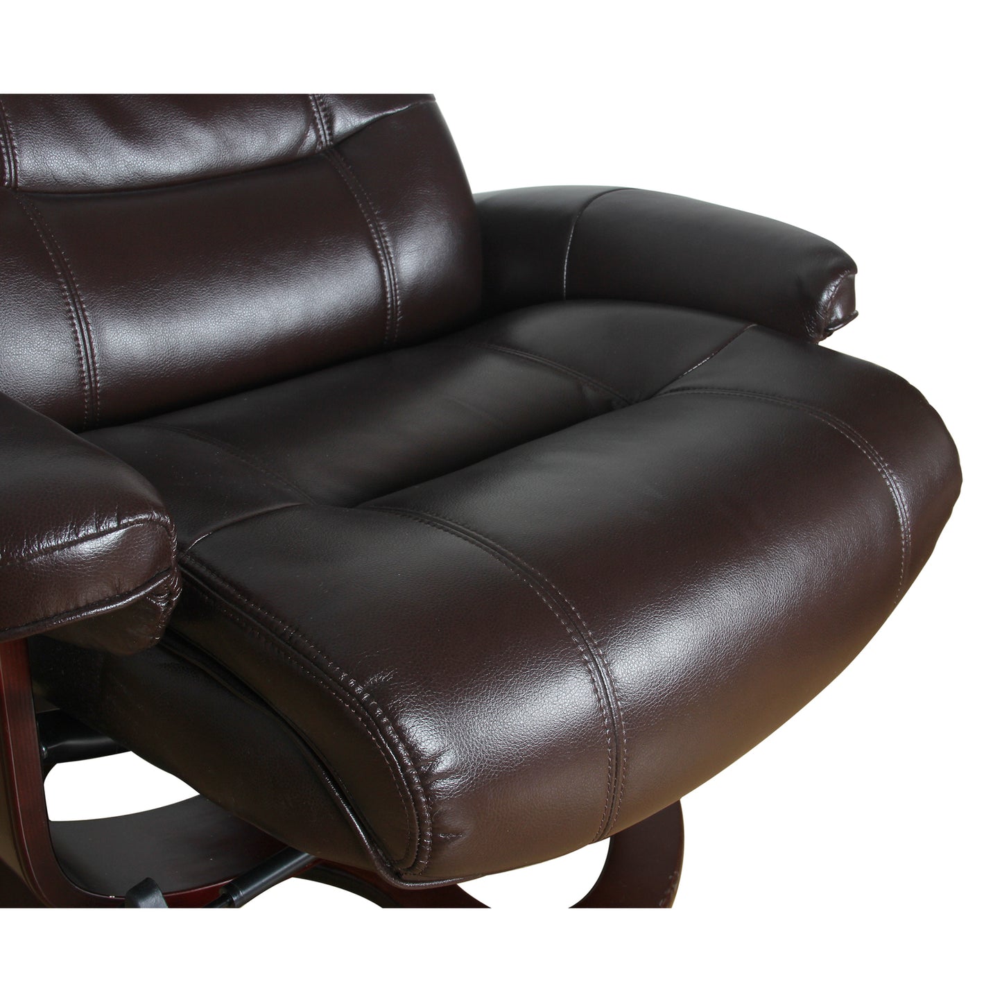 Julio Faux Leather Premium Reclining Lounge Arm Chair w/ Ottoman Swivel Sofa