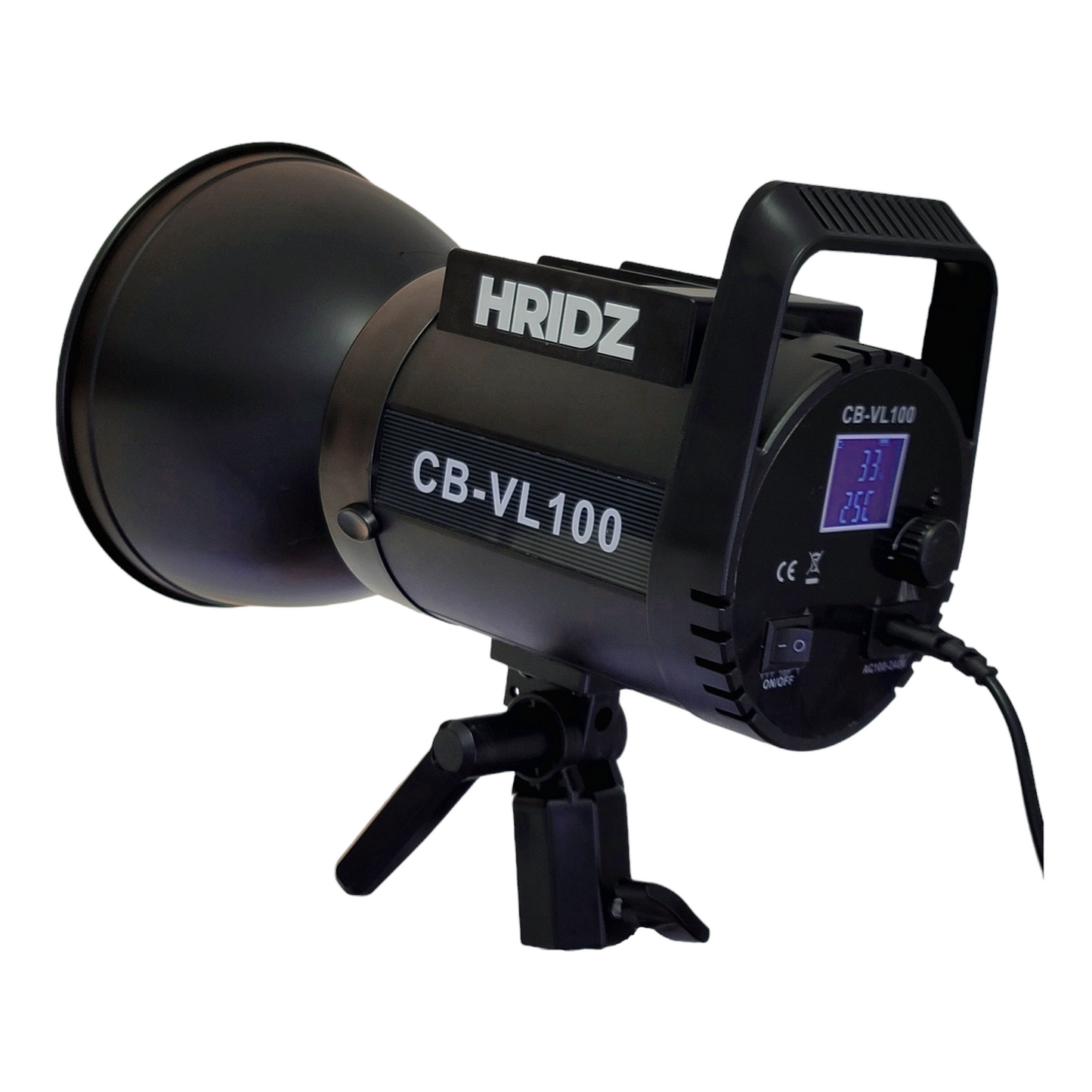 HRIDZ CB-VL100 100W Battery-Operated Bi-Colour LED Video Light Professional Outd