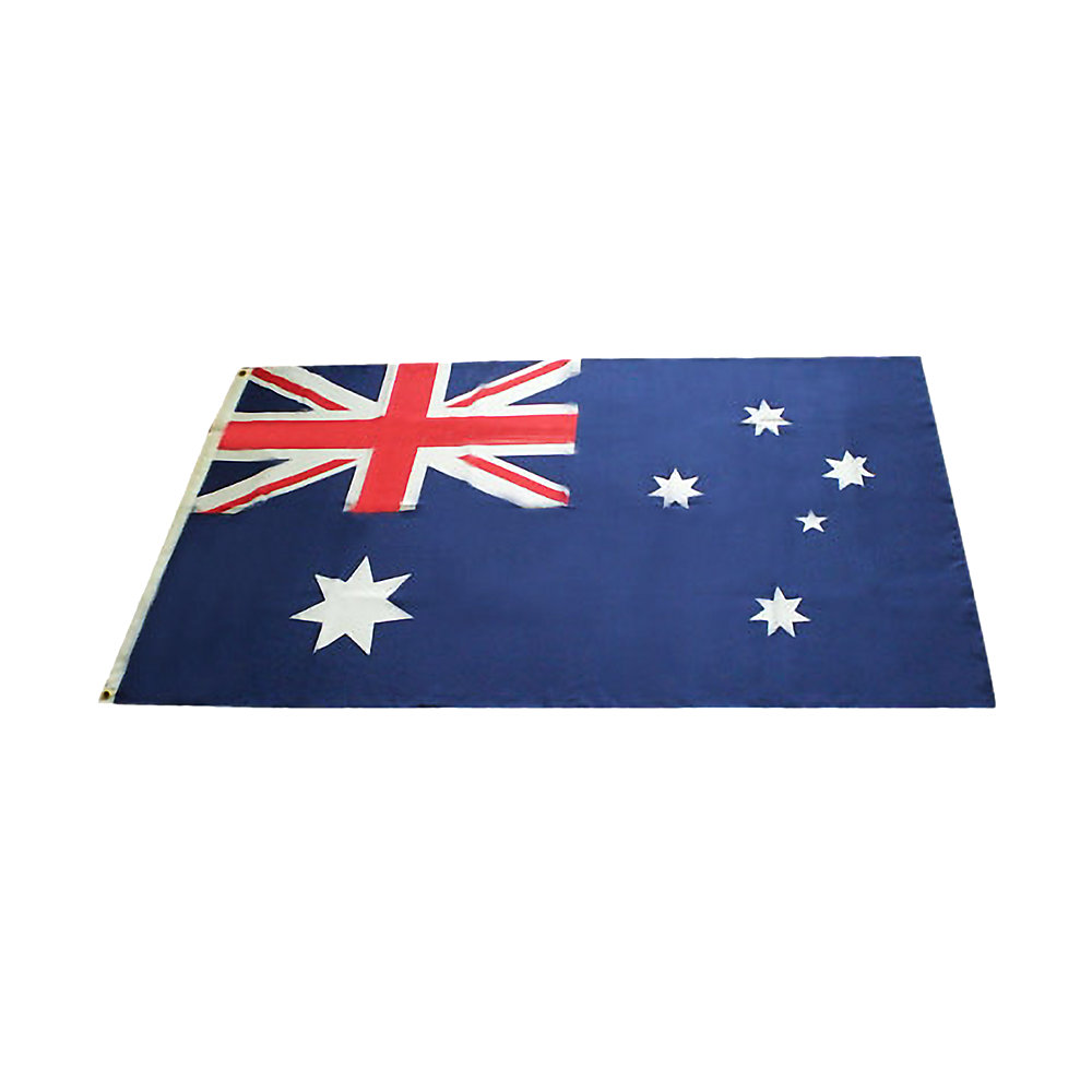 Australian Flag Heavy Duty Woven Spun Poly Australia Flag Metal Clips