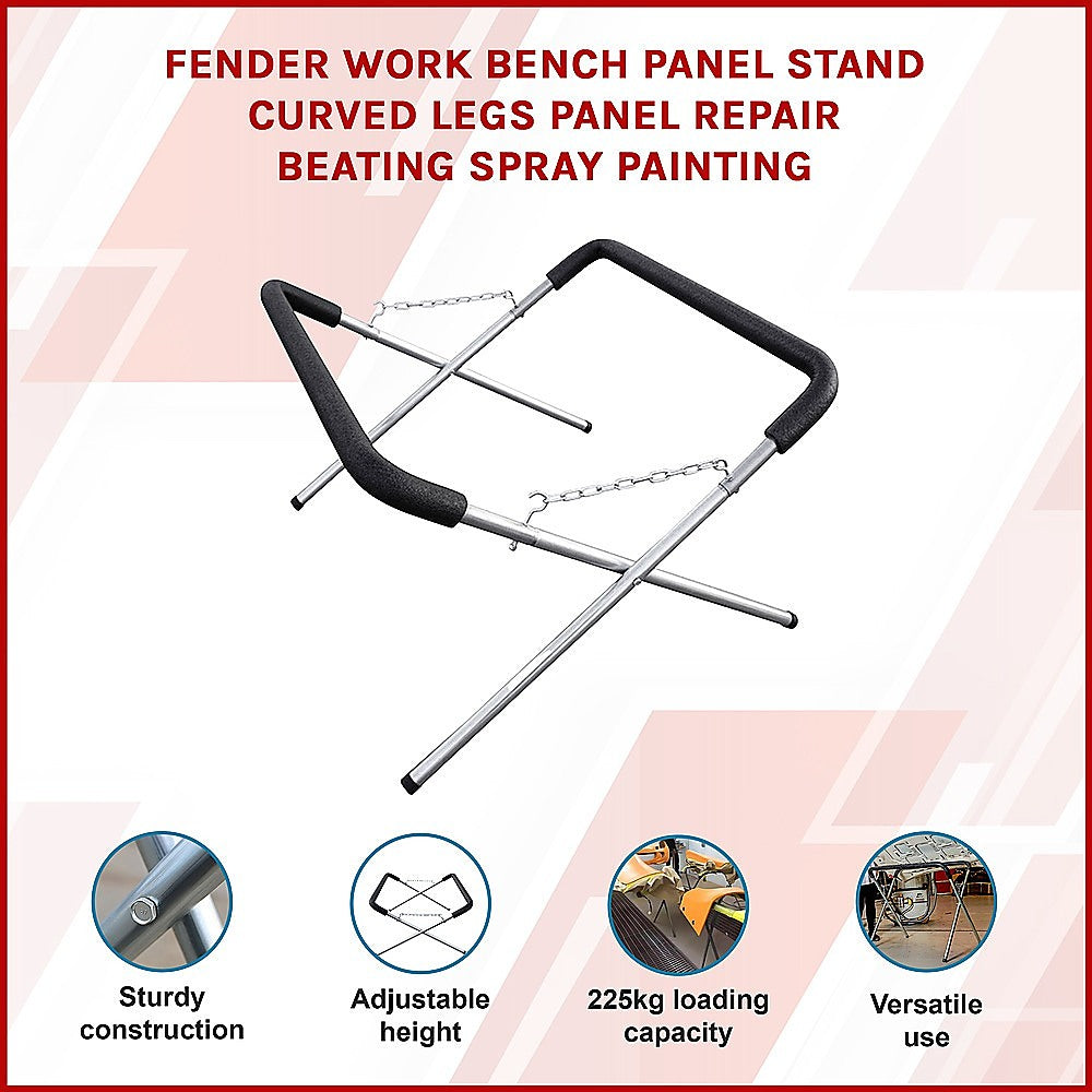 Fender Work Bench Panel Stand Curved Legs Panel Repair Beating Spray Painting