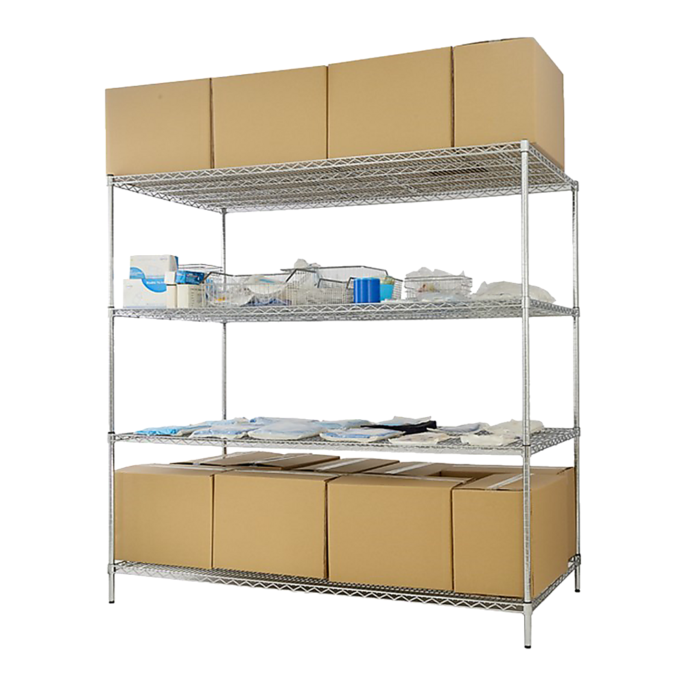 Modular Wire Storage Shelf 1500 x 450 x 1800mm Steel Shelving