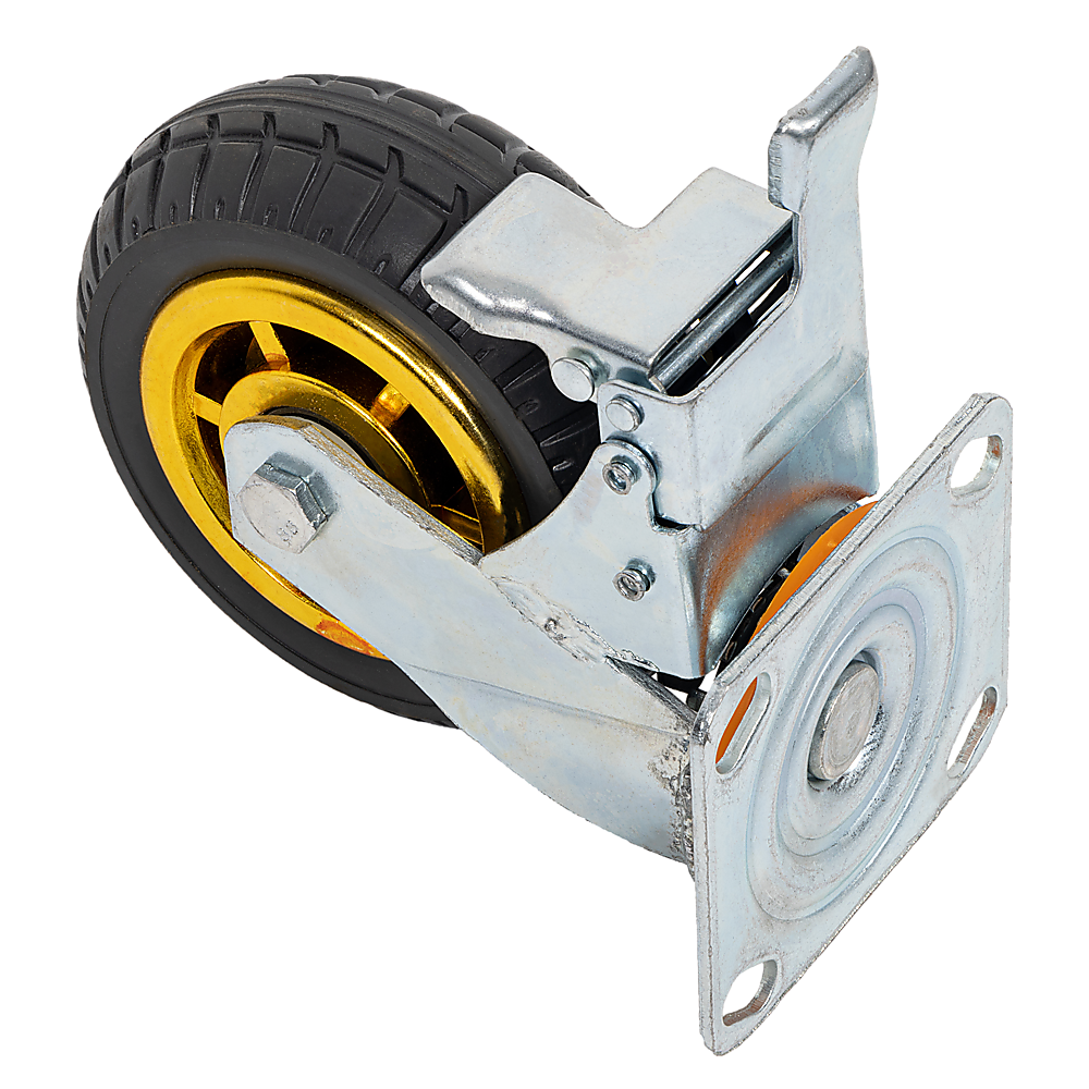 Castor Wheels 4 x 6" 150mm Swivel Silent C2 Brakes 800KG