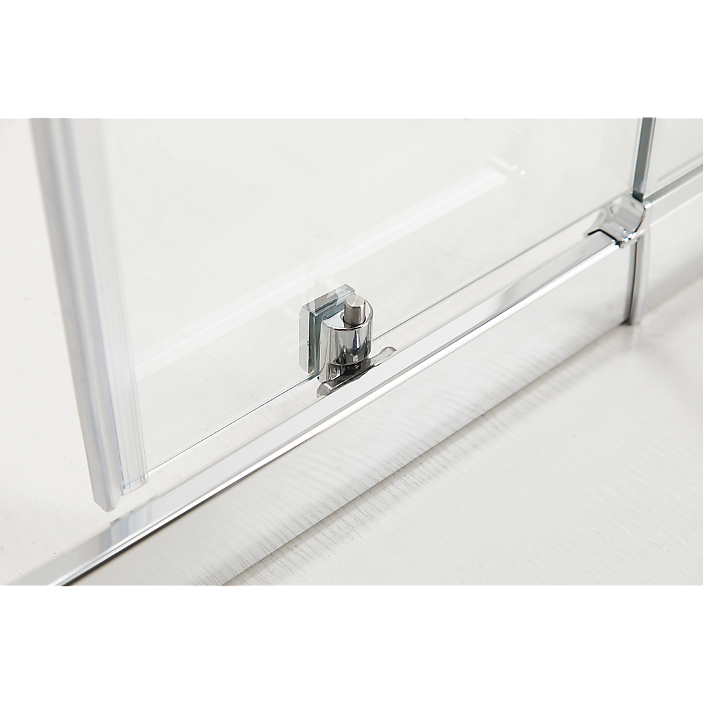 Adjustable 900x1200mm Double Sliding Door Glass Shower Screen in Chrome