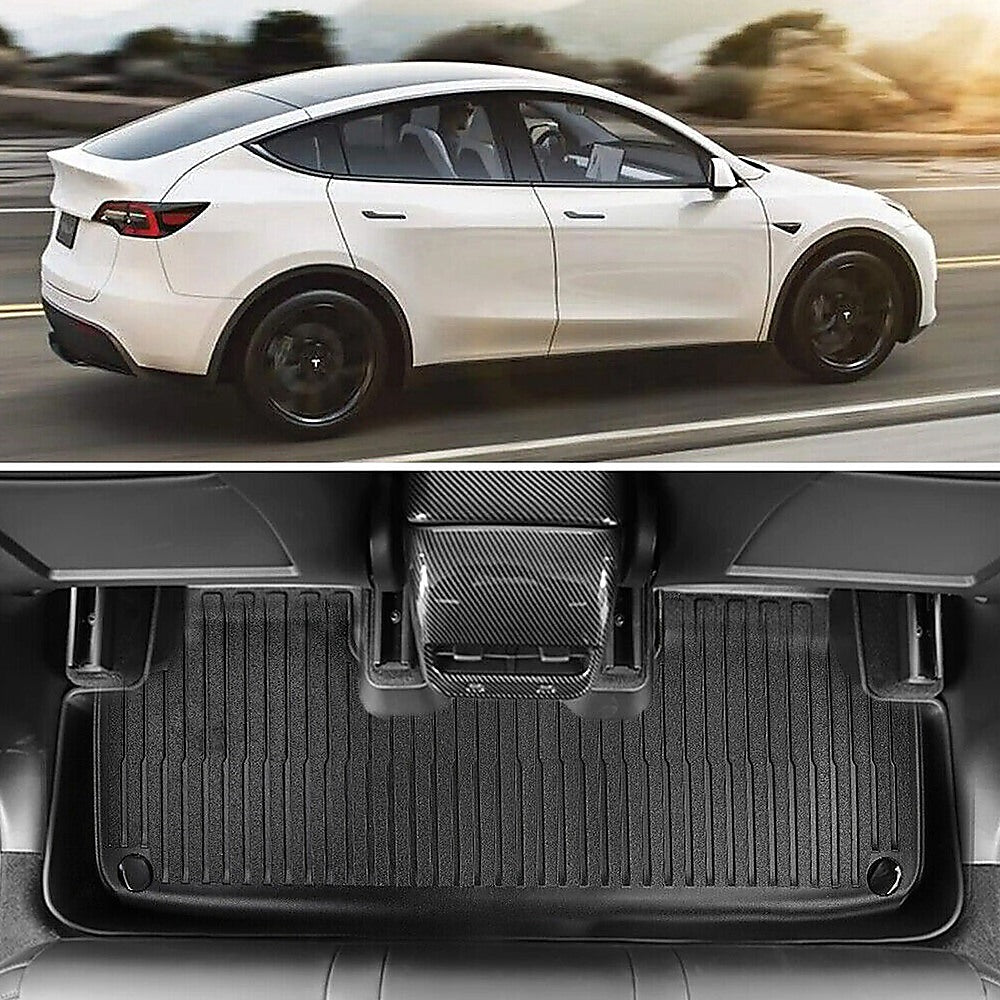 6 piece Tesla Model Y Floor Mats for Front and Rear Trunk Front Passenger and Driver Side