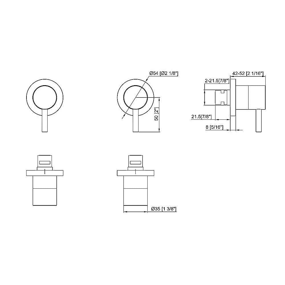 Bathroom Shower Bath Hot and Cold Mixer WATERMARK Certified in Black