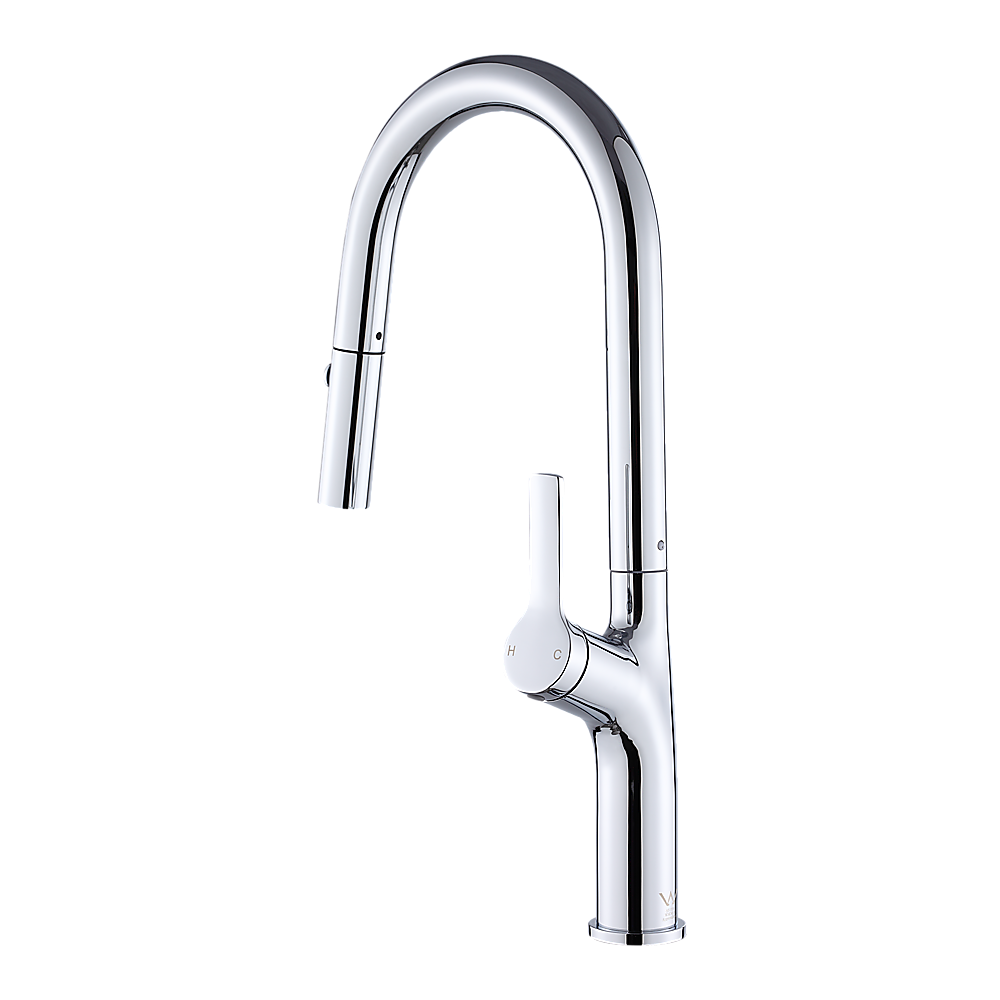 Kitchen Laundry Bathroom Basin Sink Pull Out Mixer Tap Faucet in Chrome