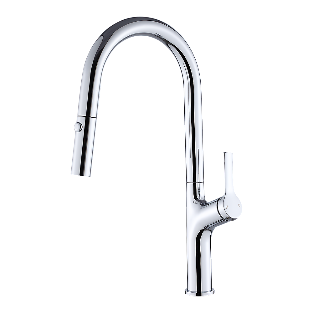 Kitchen Laundry Bathroom Basin Sink Pull Out Mixer Tap Faucet in Chrome