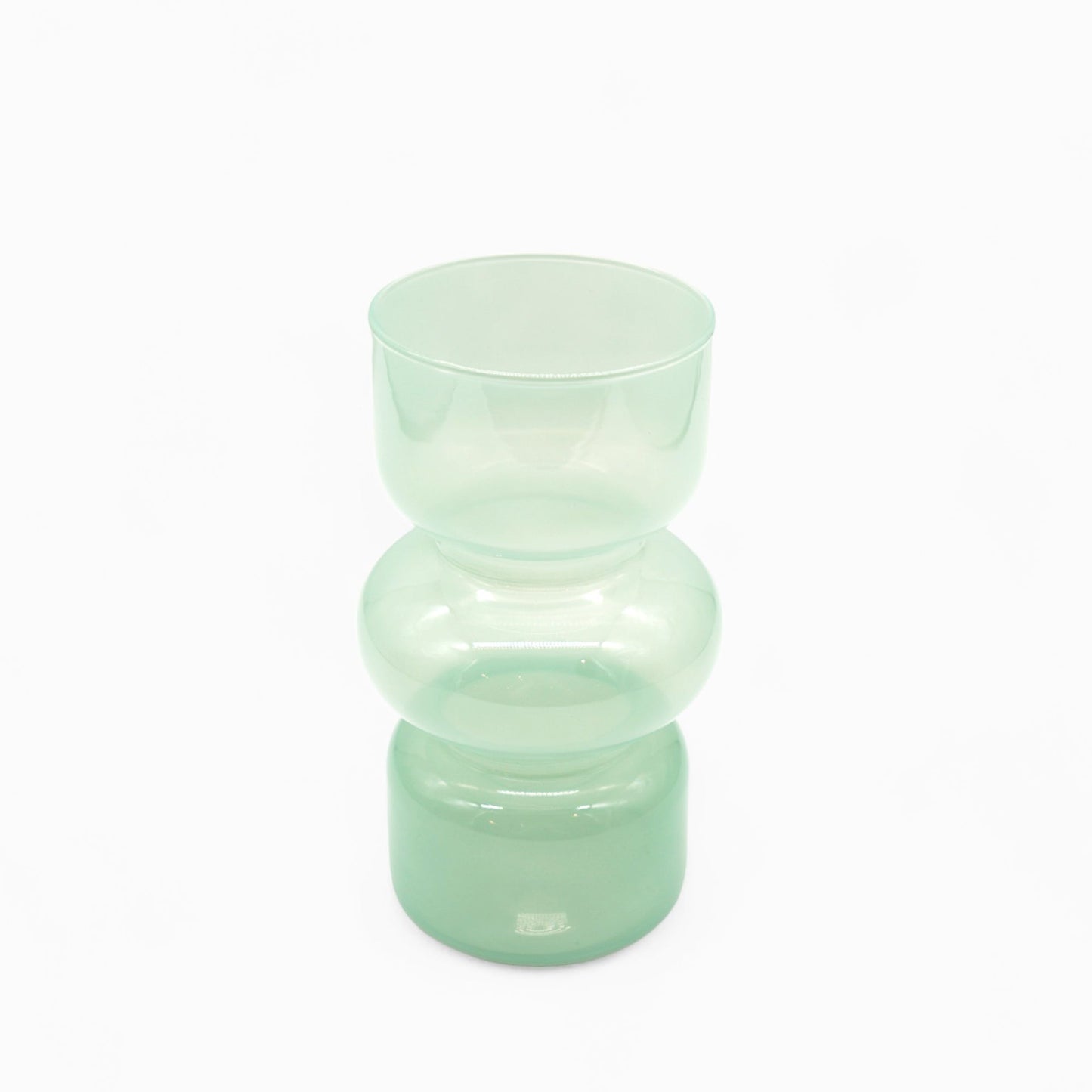 Glass Vase Tondu - Green