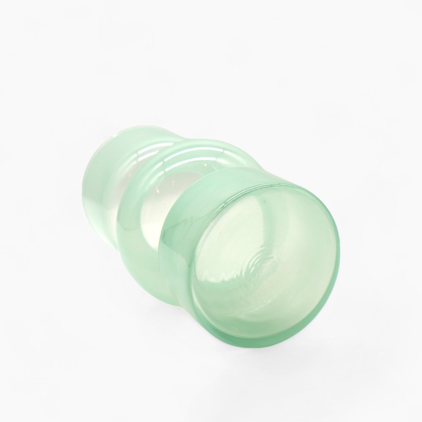 Glass Vase Tondu - Green