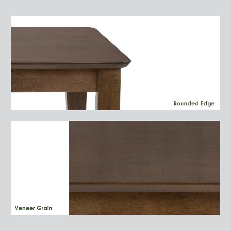 Allergo Dining Table 150cm Timber Dining Table - Cocoa