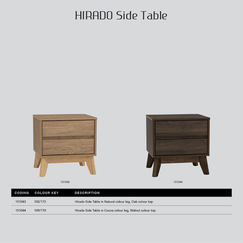 Hirado Bedside Table - Natural