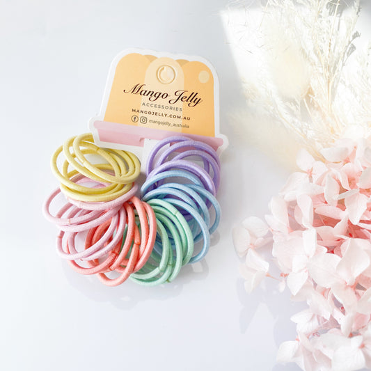 MANGO JELLY Kids Hair Ties (3cm) - Classic Candy - Three Pack