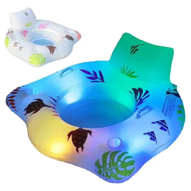 Light-up Inflatable Pool Float Chair