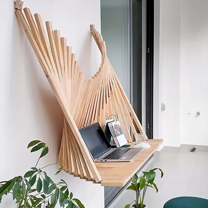 Wooden Folding Table with Creative Hanging Design