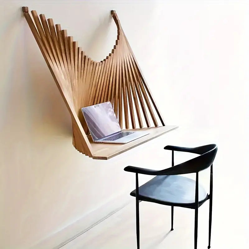 Wooden Folding Table with Creative Hanging Design