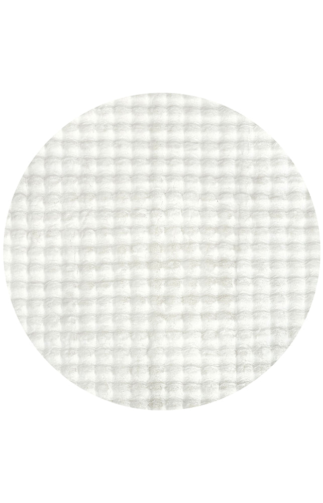 Bubble Washable Rug - White 200X200Cm