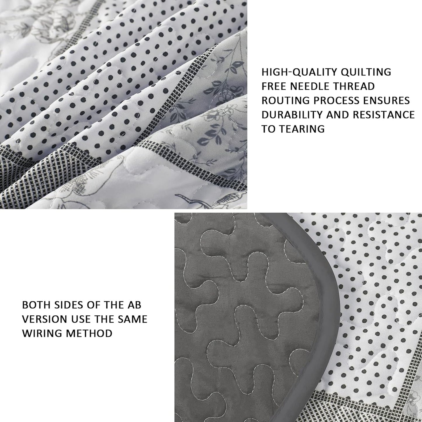 Nurturing Quilted Coverlet and Pillowcases Set: Perfect for Restful Sleep - Queen size