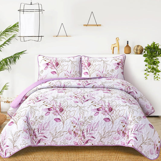 Unique Quilted bedspread and pillowcovers set: Stand Out in Style - Queen size