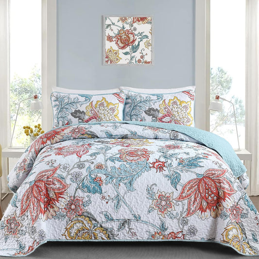 Jazzy Quilted bedspread and pillowcovers set: Express Your Personality - Queen size