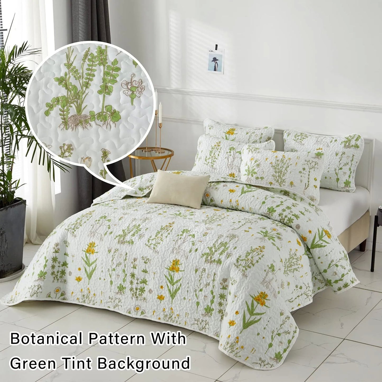 Quilted Coverlet & Pillowcases Set - Artistic Unleash Your Creativity - Queen