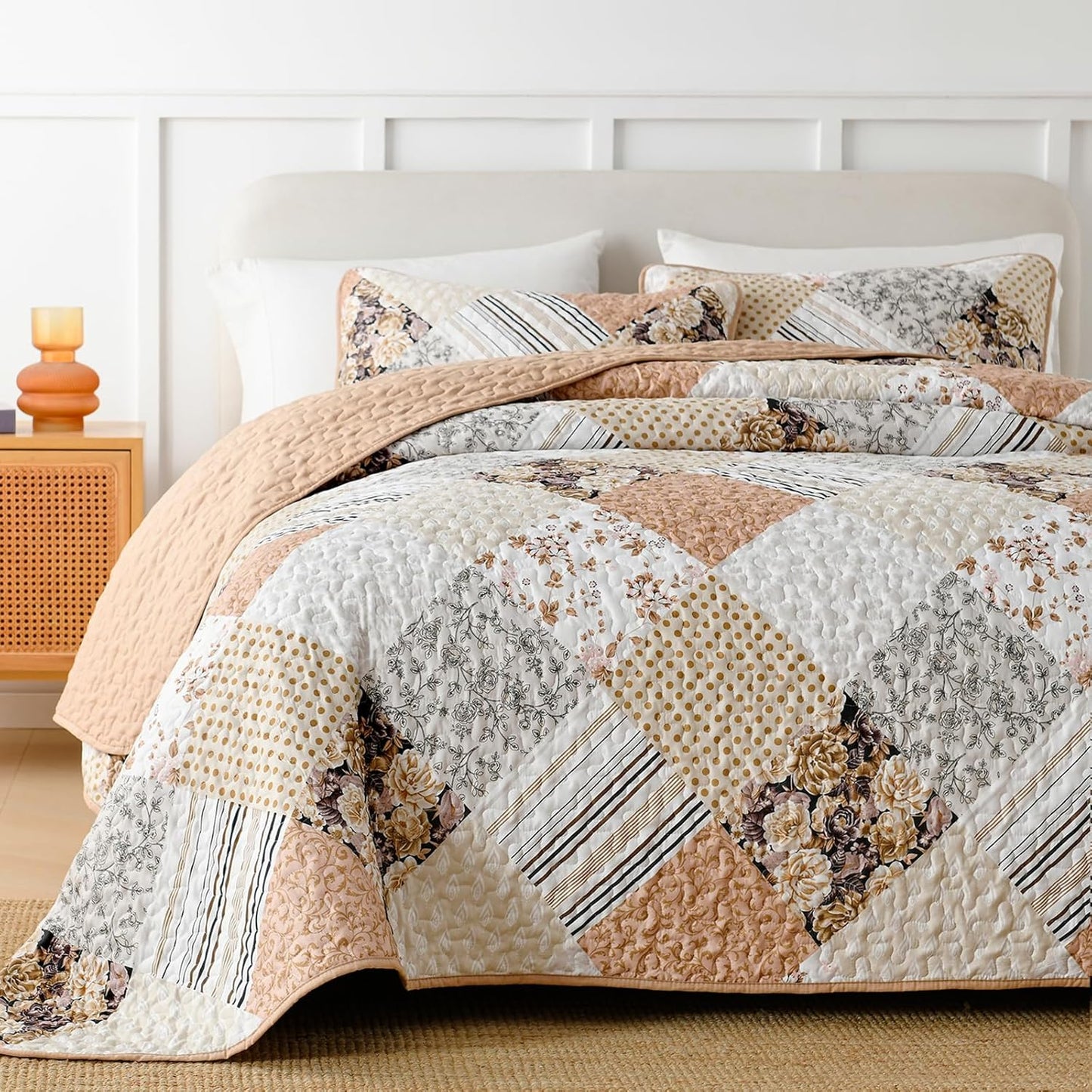 Quilted Bedspread & Pillowcases Set - Transcendent Elevated Comfort - Queen