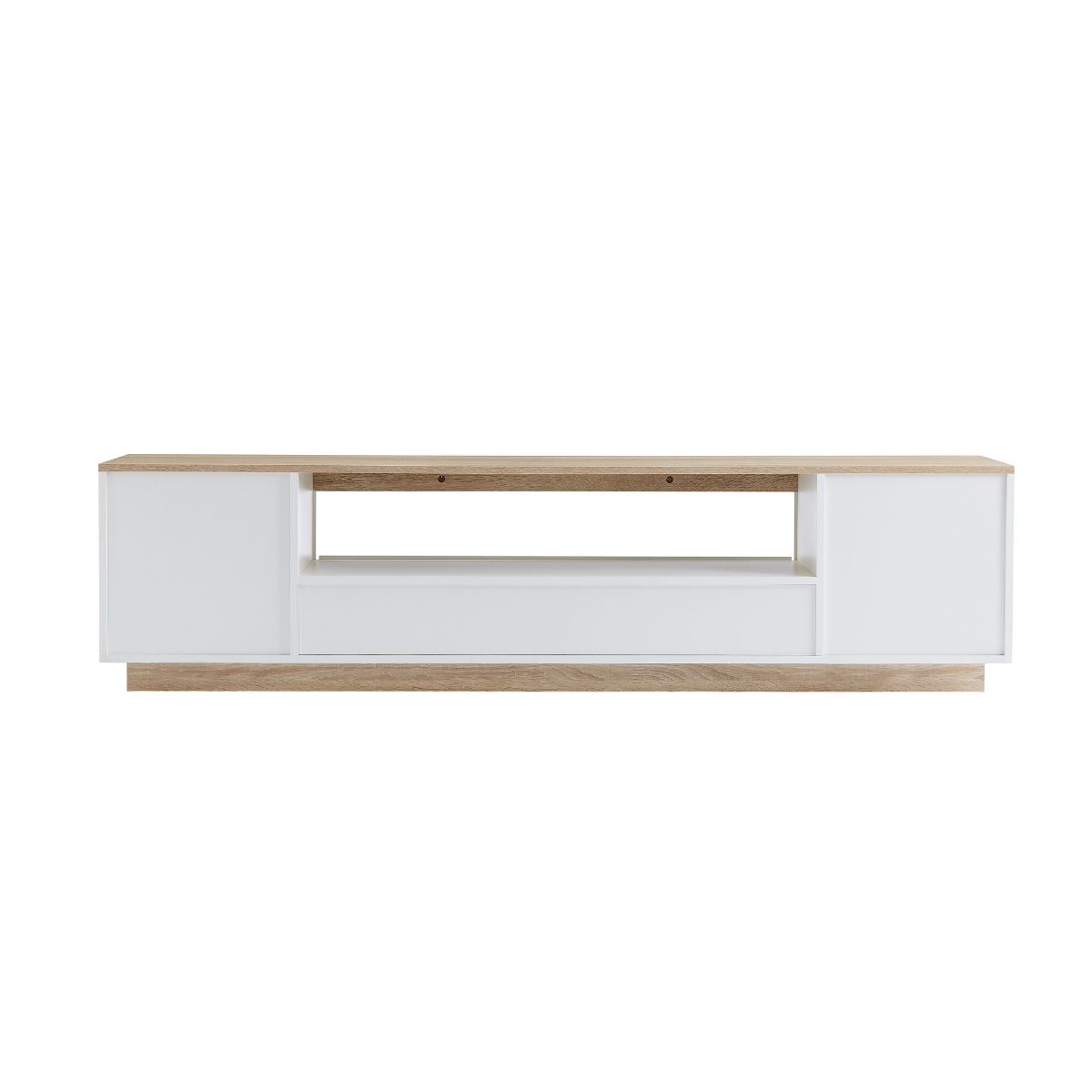 Coastal White Wooden TV Cabinet Entertainment UniT