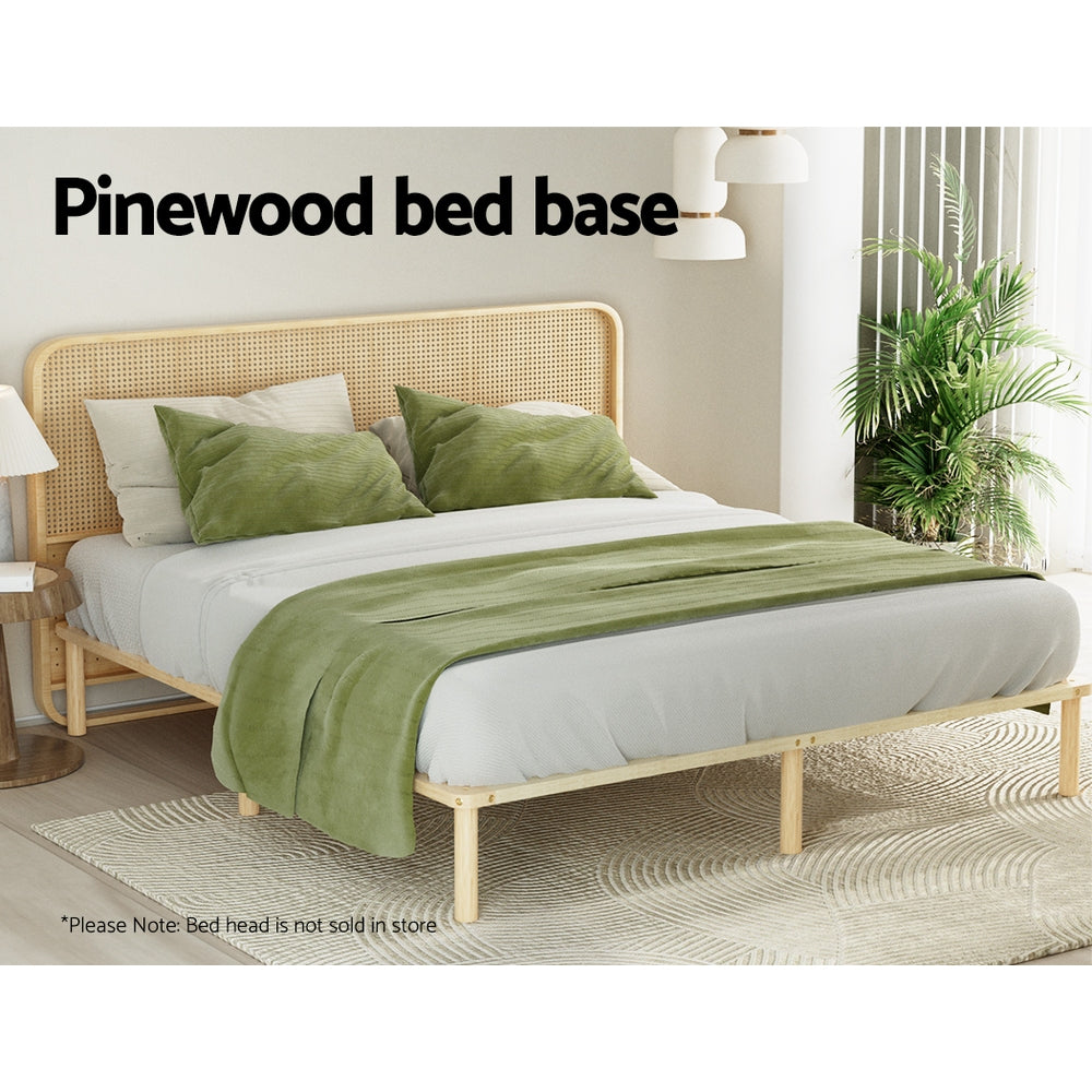 Bed Frame King Size Wooden Base Mattress Platform Timber Pine AMBA