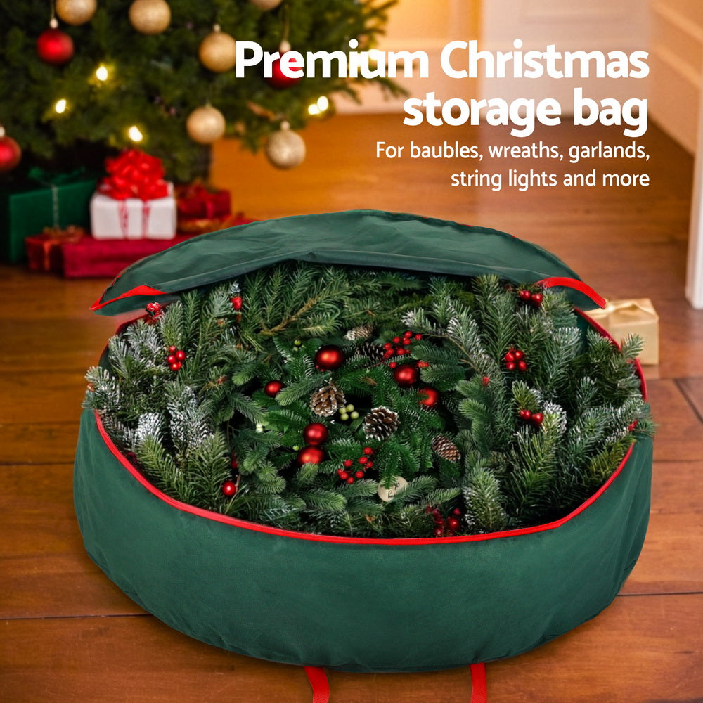 Christmas Garland Wreath Storage Bag for Baubles and Ornaments