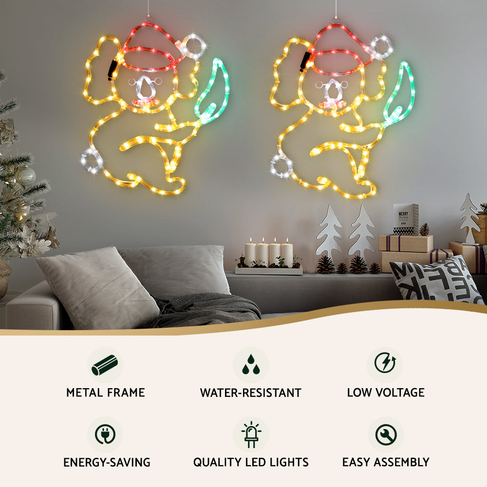 0.48M Christmas Lights Motif 216 LED Rope Light Outdoor Decoration Jingle Jollys