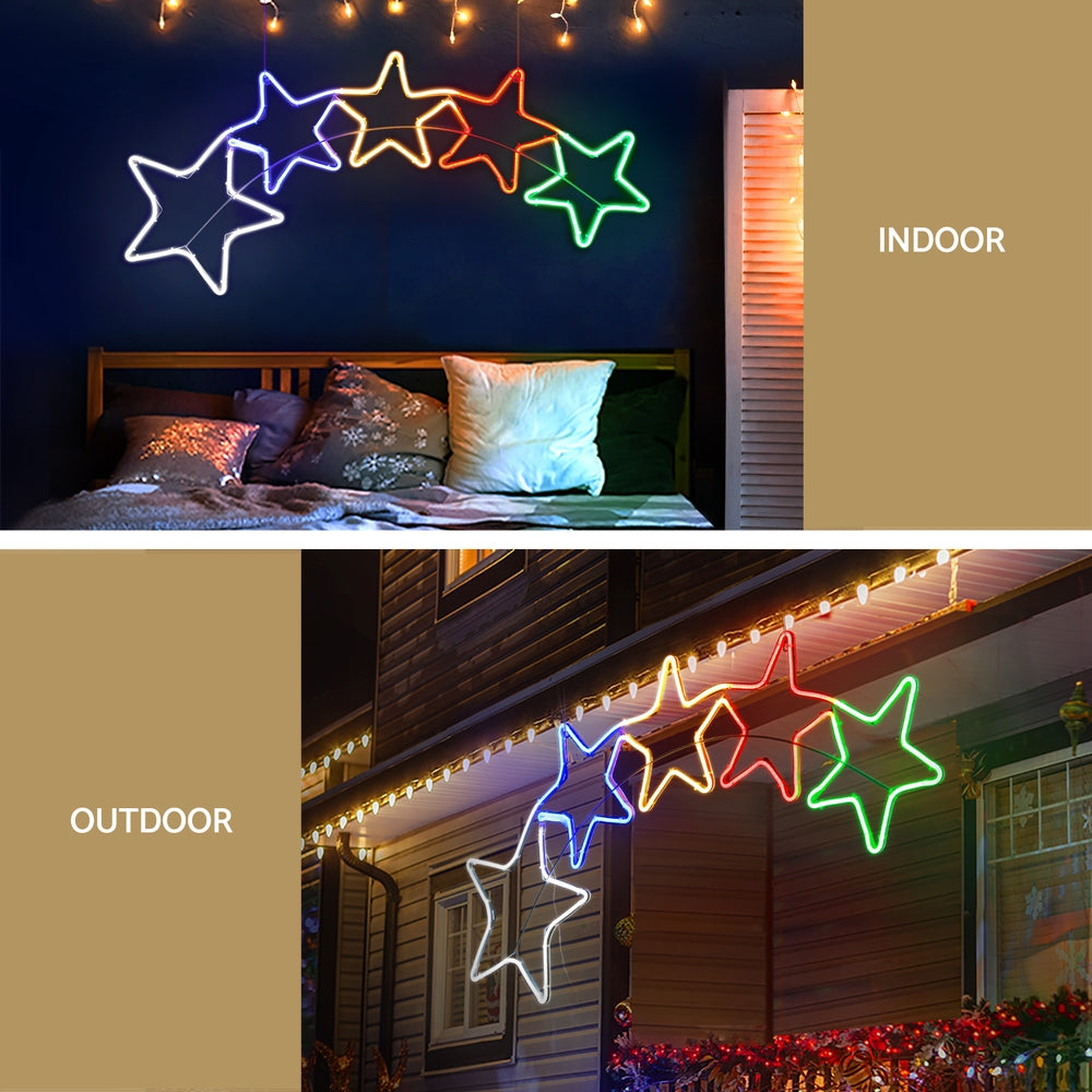 1.25M Christmas Lights Motif 560 LED Rope Light Outdoor Decoration Jingle Jollys