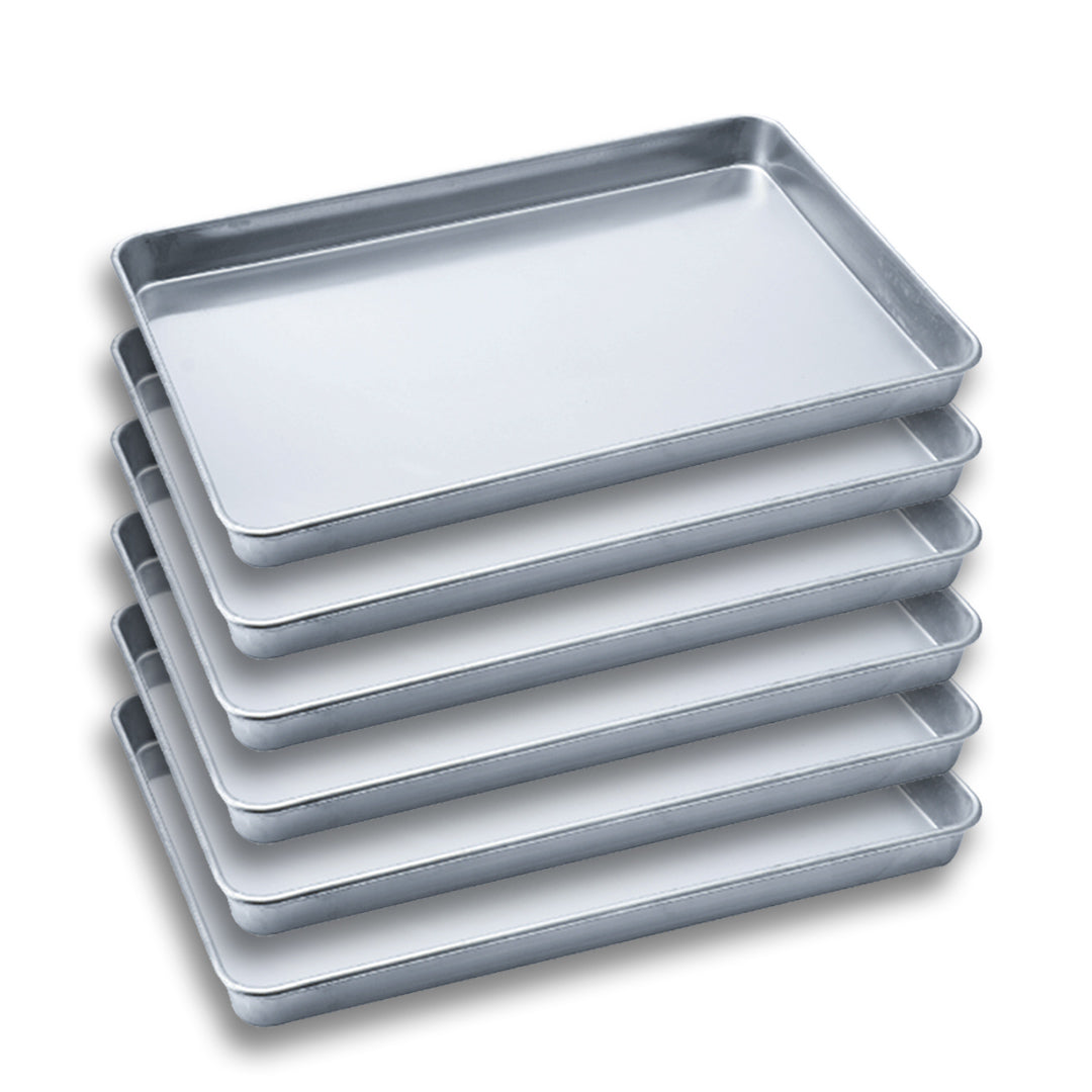 Premium 6X Aluminium Oven Baking Pan Cooking Tray for Bakers Gastronorm 60*40*5cm - image1