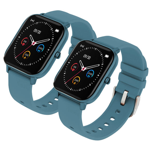 Premium 2X Waterproof Fitness Smart Wrist Watch Heart Rate Monitor Tracker P8 Blue - image1