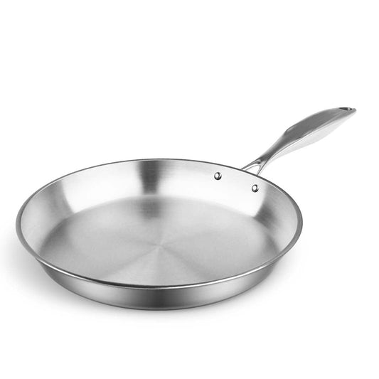 Premium Stainless Steel Fry Pan 24cm Frying Pan Top Grade Induction Cooking FryPan - image1