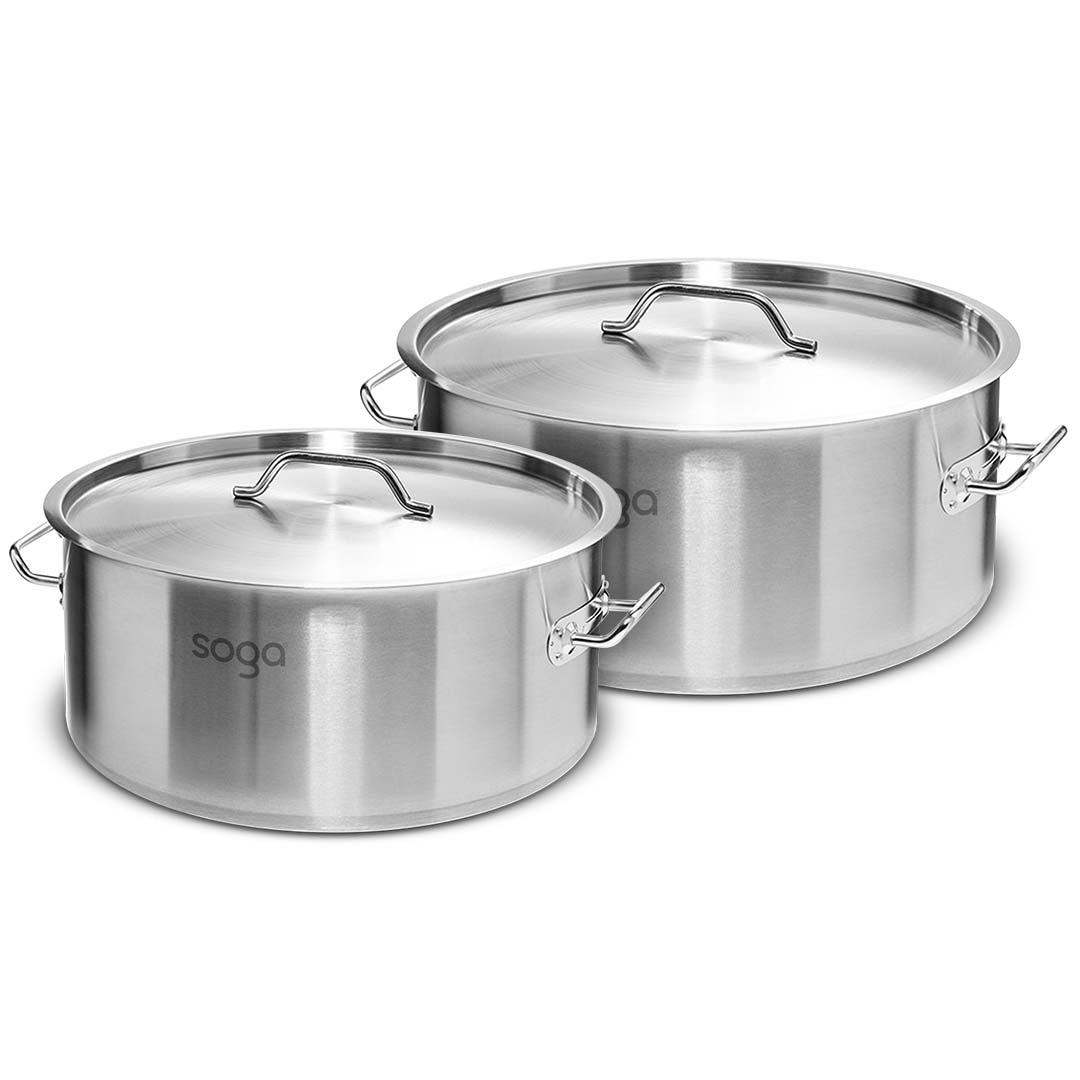 Premium Stock Pot 14L 23L Top Grade Thick Stainless Steel Stockpot 18/10 - image1