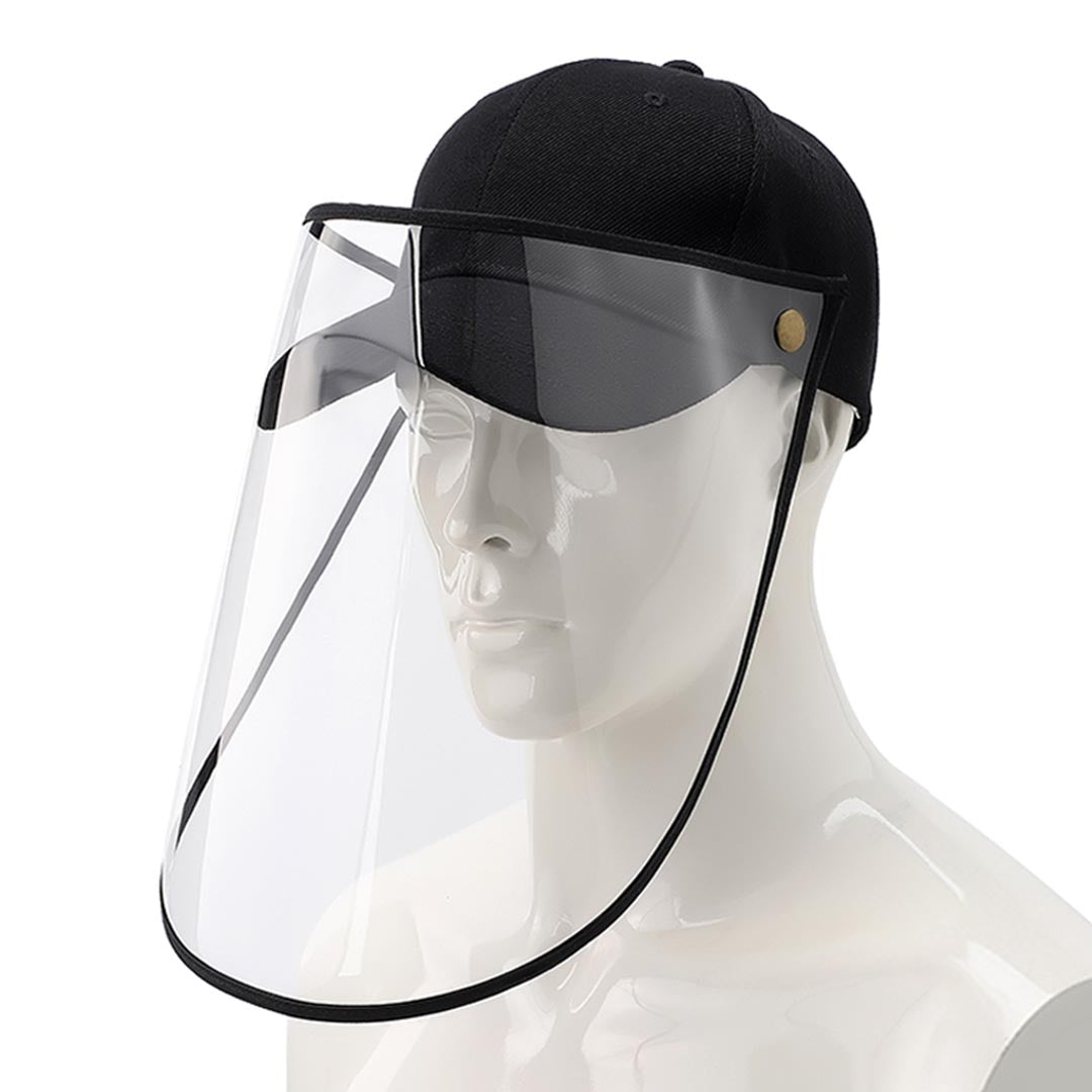 Premium Outdoor Protection Hat Anti-Fog Pollution Dust Saliva Protective Cap Full Face Shield Cover Adult Black - image1