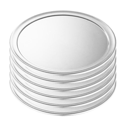Premium 6X 12-inch Round Aluminum Steel Pizza Tray Home Oven Baking Plate Pan - image1