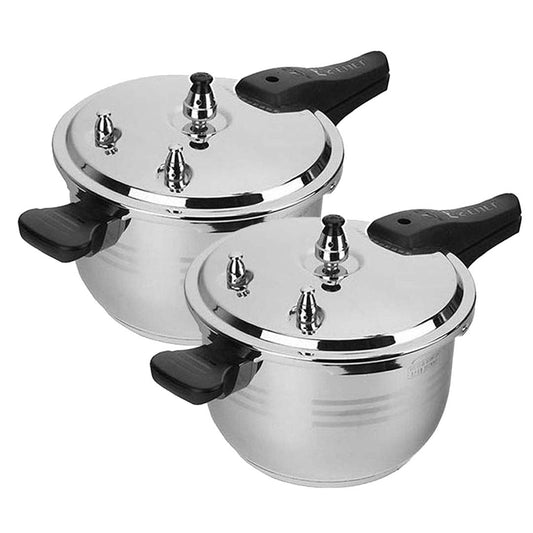 Premium 2X 5L Commercial Grade Stainless Steel Pressure Cooker - image1