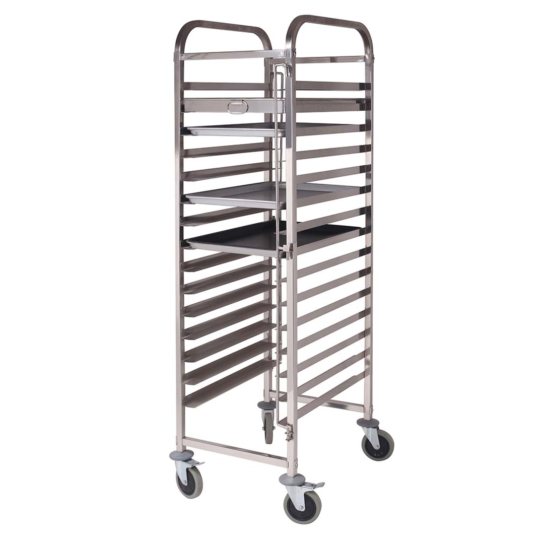 Premium Gastronorm Trolley 15 Tier Stainless Steel Cake Bakery Trolley Suits 60*40cm Tray - image1