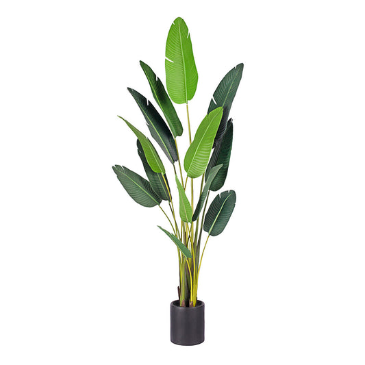 Premium 220cm Artificial Giant Green Birds of Paradise Tree Fake Tropical Indoor Plant Home Office Decor - image1