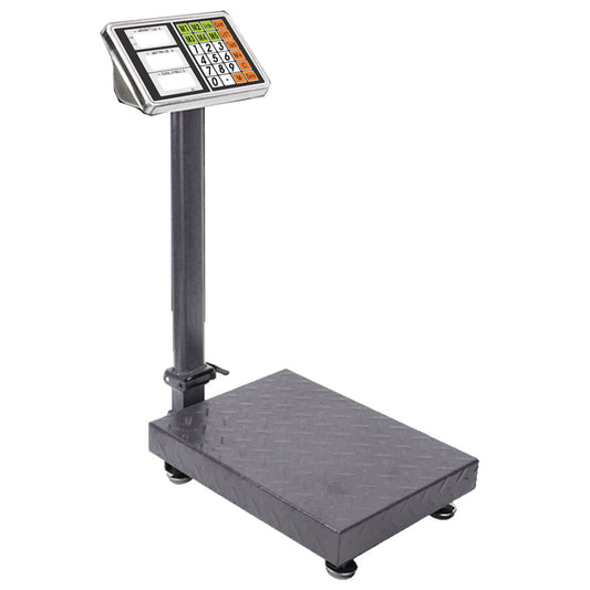 Premium 150kg Electronic Digital Platform Scale Computing Shop Postal Weight Black - image1