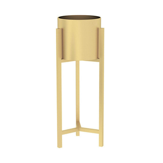 Premium 60cm Gold Metal Plant Stand with Flower Pot Holder Corner Shelving Rack Indoor Display - image1