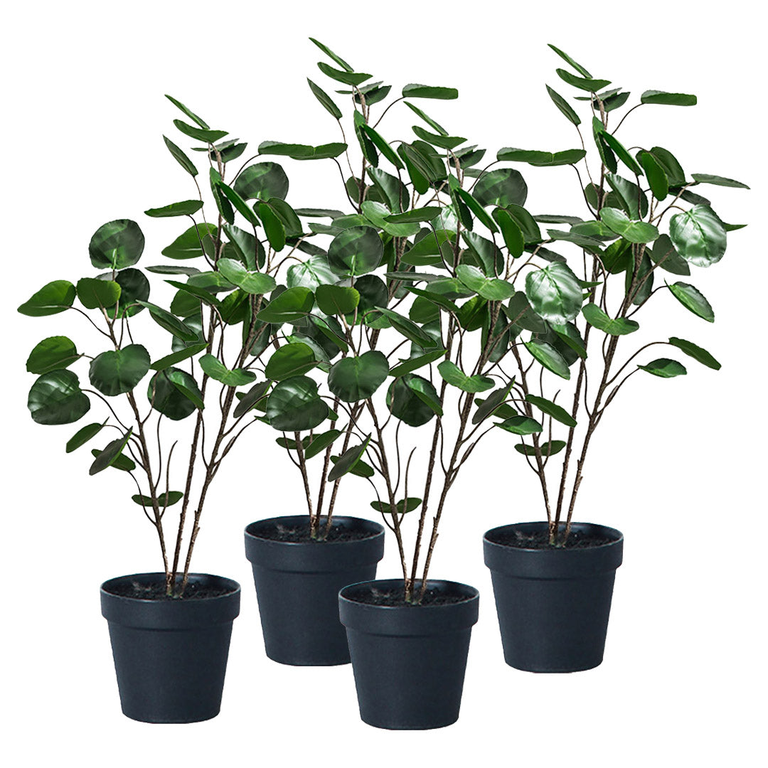 Premium 4X 95cm Green Artificial Indoor Pocket Money Tree Fake Plant Simulation Decorative - image1