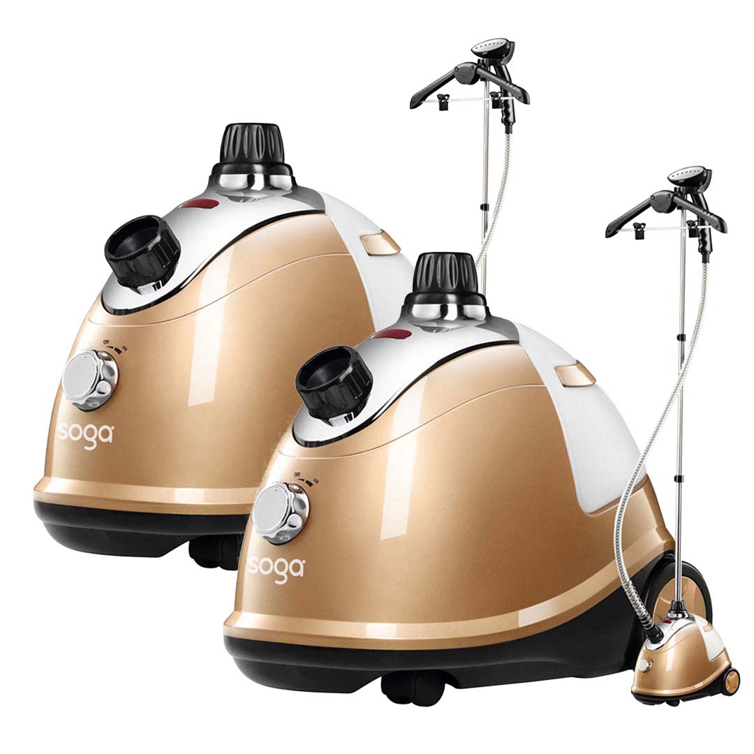 2X Garment Steamer Portable Cleaner Steam Iron Gold - image1