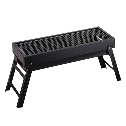 Premium 60cm Portable Folding Thick Box-Type Charcoal Grill for Outdoor BBQ Camping - image1