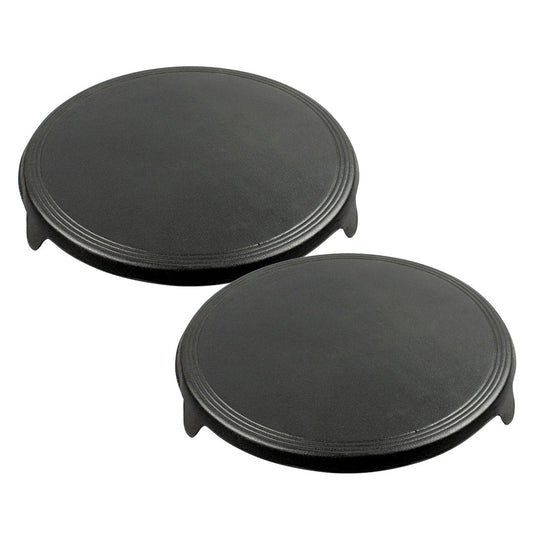 Premium 2X 33CM Reversible Round Cast Iron Crepes Pan Baking Cookie Pancake Pizza Bakeware - image1