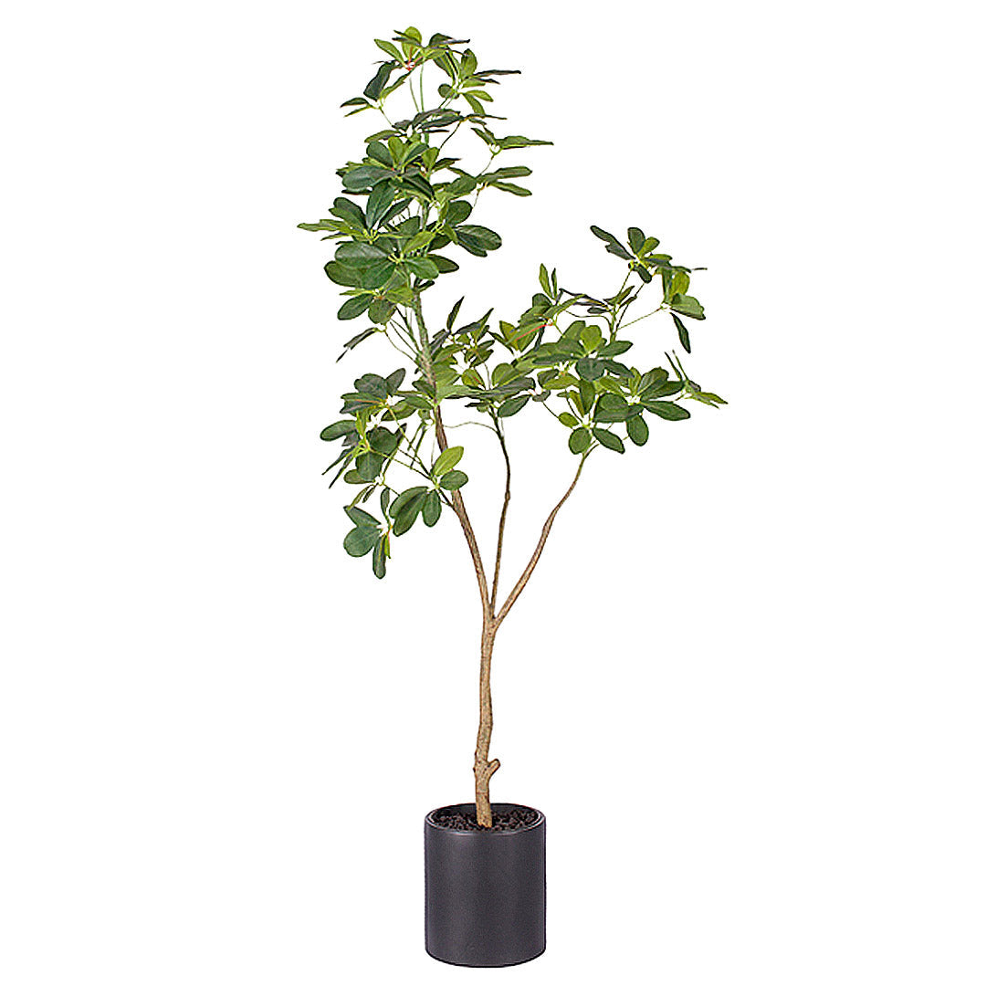 Premium 160cm Artificial Natural Green Schefflera Dwarf Umbrella Tree Fake Tropical Indoor Plant Home Office Decor - image1