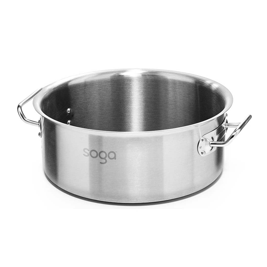 Premium Stock Pot 83L Top Grade Thick Stainless Steel Stockpot 18/10 Without Lid - image1