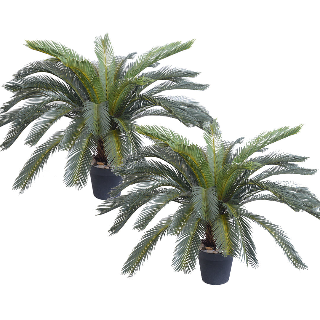 Premium 2X 155cm Artificial Indoor Cycas Revoluta Cycad Sago Palm Fake Decoration Tree Pot Plant - image1