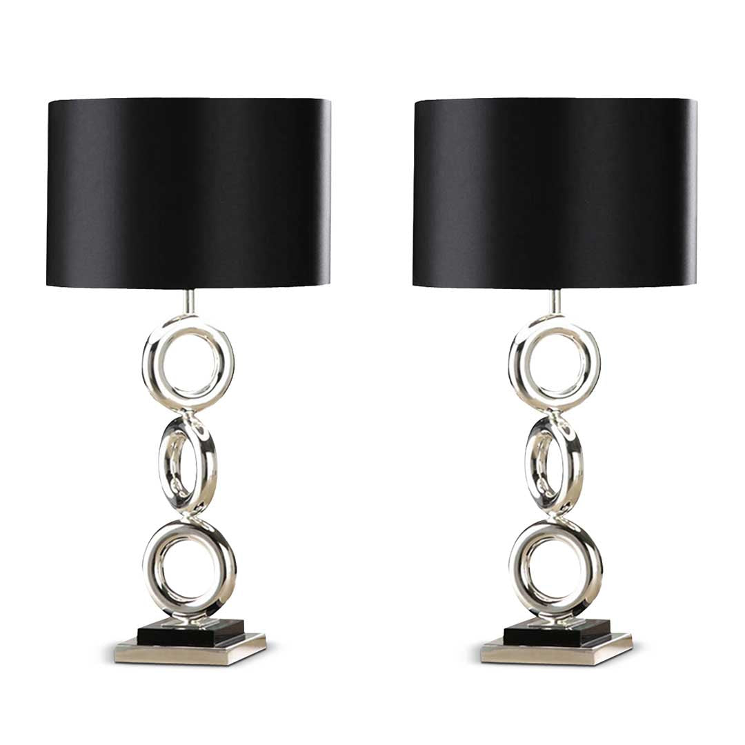 Premium 2X Simple Industrial Style Table Lamp Metal Base Desk Lamp - image1