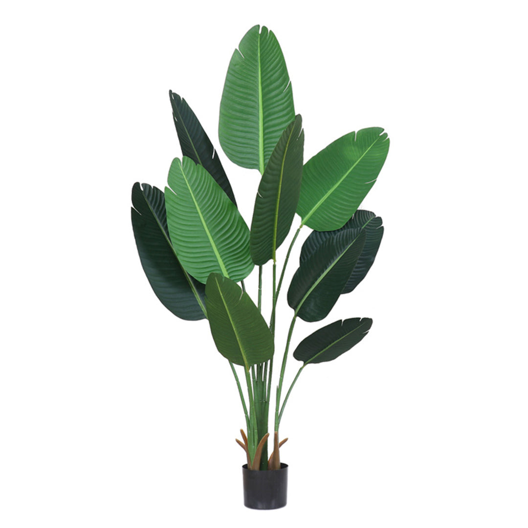 Premium 180cm Green Artificial Indoor Nordic Wind Traveler Banana Plant Fake Decorative Tree - image1